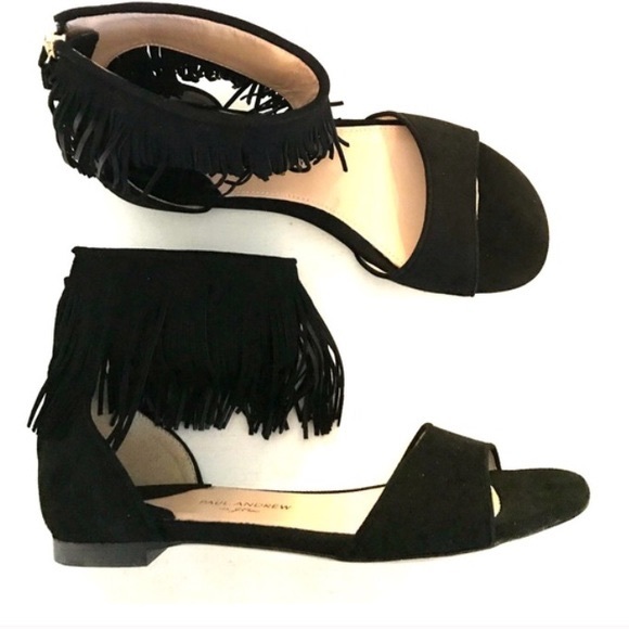 Paul Andrew™ X J.Crew fringe flats - Picture 1 of 3